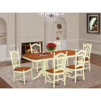 August Grove Pillsbury Butterfly Leaf Solid Wood Dining Set