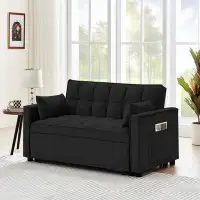 Mercer41 Hamutal 50" Upholstered Sleeper Sofa