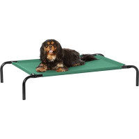 Tucker Murphy Pet™ Cooling Elevated Dog Bed With Metal Frame, Small, 36 X 22 X 7.5 Inch, Green