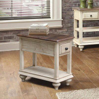 Laurel Foundry Modern Farmhouse Dash Solid Wood End Table with Storage