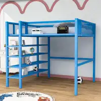 Isabelle & Max™ Airliah Full Metal Loft Bed with Shelves