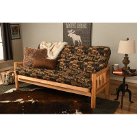 The Twillery Co. Stratford Full 81" Wide Loose Back Futon and Mattress