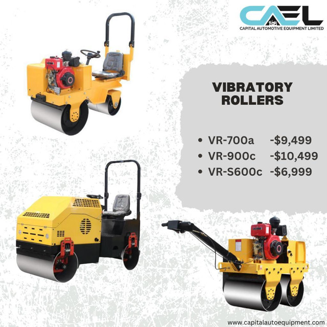 Tandem Vibratory Rollers Drum Compactor - FINANCE AVAILABLE | Certified &amp; Warranty  USA ENGINE in Other Business & Industrial in Oshawa / Durham Region - Image 2