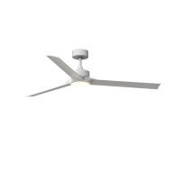 Ivy Bronx Ivy Bronx Modern 60 Inch Downrod 3 Blades Smart Ceiling Fans with Lights and Remote Control