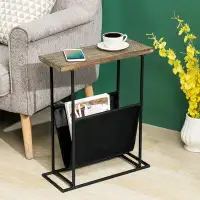 17 Stories Frame End Table with Storage