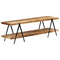 Millwood Pines Solid Wood TV Stand