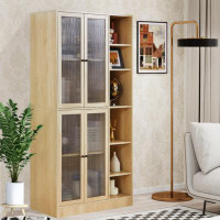 Ebern Designs Kitchen Storage Cabinet, Tall Kitchen Pantry Cabinet With Doors
