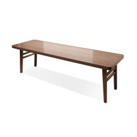 Fortuna Femme 62.99" nut-brown Rectangular Solid Wood desks