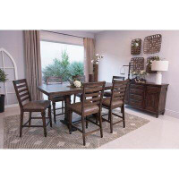Canora Grey Deantrei Trestle Counter Dining Table