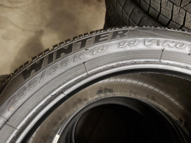 (LH26) 1 Pneu Hiver - 1 Winter Tire 295-35-18 Pirelli 7/32 in Tires & Rims in Greater Montréal - Image 3