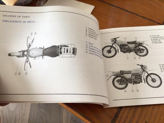 NOS 1978 Suzuki TF100 Mud Bug Owners Manual Kit Trail Farm For Sale in Motorcycle Parts & Accessories in Alberta - Image 2