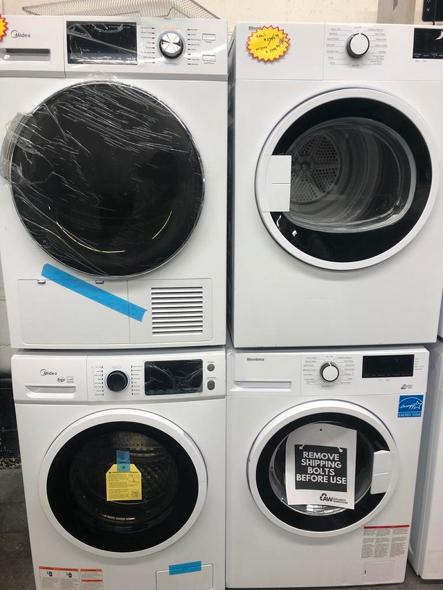 NEW SCRATCH AND DENT 24 STACKING WASHER DRYER COMBO IN STOCK in Washers & Dryers in Edmonton Area - Image 4
