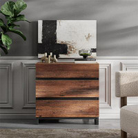 Loon Peak Dresser For Bedroom, Closet Organizers And Storage With 3 Drawers Walnut