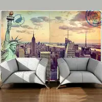 East Urban Home Postcard from New York Wall Mural