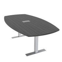 Skutchi Designs, Inc. 7X4 Arc Boat Conference Table With Power And Data