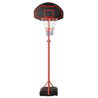 6.6-8.2 ADJUSTABLE PORTABLE BASKETBALL STAND OUTDOOR INDOOR HOOP SYSTEM BACKBOARD W/ WHEELS FOR YOUTH KIDS