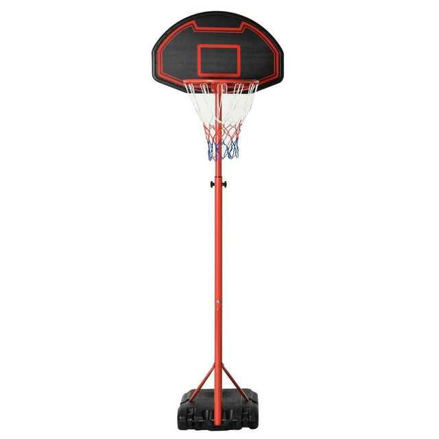 6.6-8.2 ADJUSTABLE PORTABLE BASKETBALL STAND OUTDOOR INDOOR HOOP SYSTEM BACKBOARD W/ WHEELS FOR YOUTH KIDS in Basketball