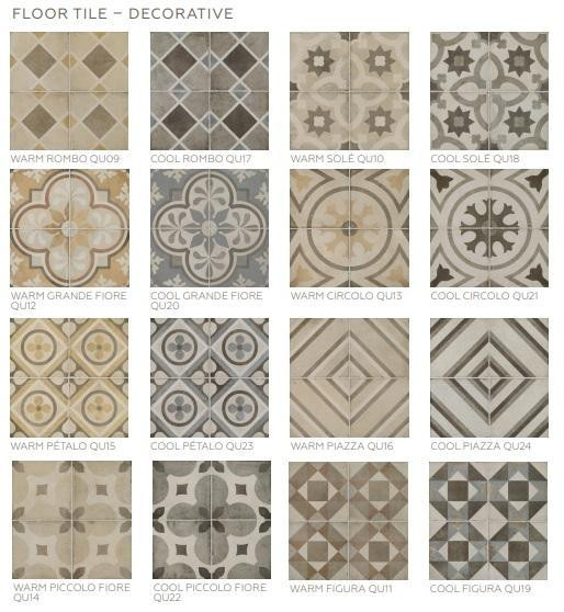 Quartetto™ Colorbody™ Porcelain 8x8 Decorative &amp; Field Tile Available - Great for Floors, Walls or Countertop in Floors & Walls