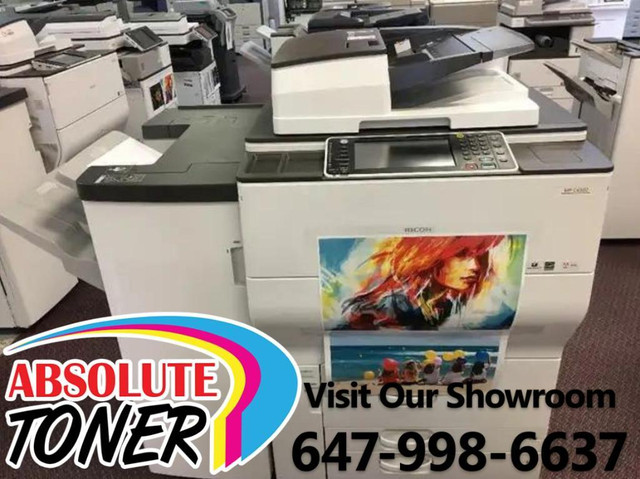 Ricoh MP C6502 Color Print Shop High Speed 65PPM Printer Copier 11x17 12x18 13x19 Finisher Production Printer Copier in Other Business & Industrial in Toronto (GTA) - Image 4