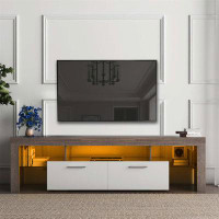 Ebern Designs TV stand with the toughened glass shelf Floor cabinet Floor TV wall cabinet