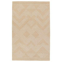 The Twillery Co. Rithland Handmade Tufted Wool Area Rug in Beige