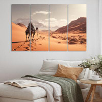 Design Art Camel Desert Wanderer III - Animals Metal Wall Decor Set