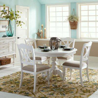 Canora Grey Sapheria 4 - Person Extendable Solid Wood Dining Set