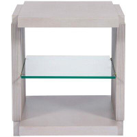 Vanguard Furniture Axis Floor Shelf End Table with Storage