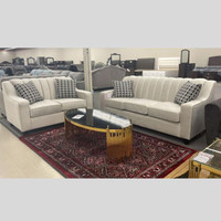 2PC Beige Couch Set! Huge Sale!