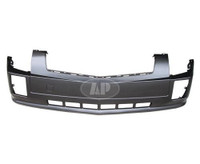 Bumper Front Cadillac Srx 2004-2009 Without Head Lamp Washer Hole Sports Upper/Lower 1 Piece Primed Capa , GM1000696C