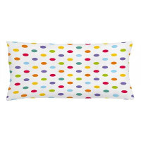 East Urban Home Ambesonne Geometric Throw Pillow Cushion Cover, Vintage Polka Dots Pastel Colours On Blank Background Ch