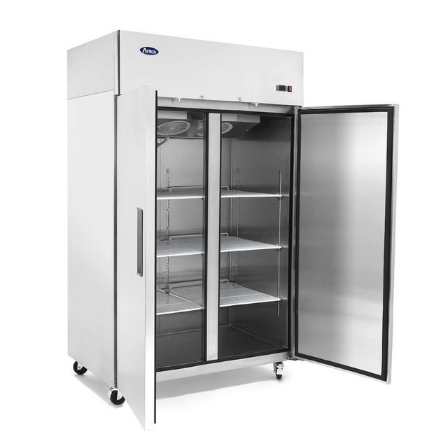 Atosa MBF8005GR 52 Inch Reach In Refrigerator – 2 Door – Top Mount Compressor Stainless Steel Exterior &amp; Interior in Other Business & Industrial in Ontario - Image 3