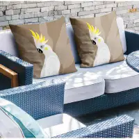 Bay Isle Home™ Catoo Bird Indoor/Outdoor Square Pillow