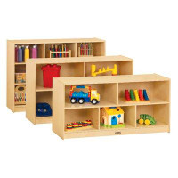 Jonti-Craft Portable 5 Compartment Shelving Unit with Wheels