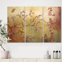 Made in Canada - East Urban Home 'Butterfly Sanctuary-A' Painting Multi-Piece Image on Canvas