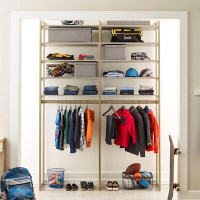 Martha Stewart California Closets® The Everyday System™ 60" W 20"D Double Hanging & Shoe Storage Closet System