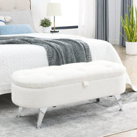 Wrought Studio Upholstered Fabric Bench
