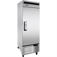 Atosa Single Solid Door 27 Wide Stainless Steel Refrigerator