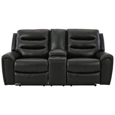 Signature Design by Ashley Warlin 79" Faux Leather/100% Polyester Pillow Top Arm Reclining Loveseat in Couches & Futons