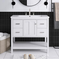 Staykiwi 36'' Single Bathroom Vanity with Resin Top