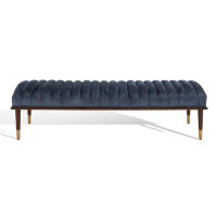 Everly Quinn Flannery Mid-Century Bench