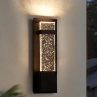 LHLYCLX Crystal Modern Outdoor Wall Sconce Light Fixture LED  Dimmable Waterproof Anti-Rust For Porch Garage