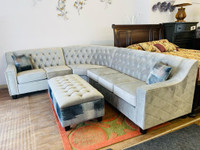 Canadian Made Tufted Sectional! Customizable in Any Color!