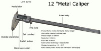 12 Metal Shell Digital Display Caliper Measuring length Inside Outside Diameter Depth Of The Measuring Tool (021089)