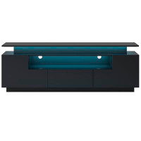 Wrought Studio On-trend Modern, Stylish Functional Tv Stand With Colour Changing Led Lights, Universal Entertainment Cen