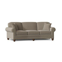 Fairfield Chair Crosby 100" Rolled Arm Curved Sofa with Reversible Cushions