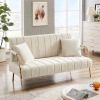 Mercer41 Loveseat with Two Throw Pillows