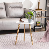 Mercer41 Contemporary Gold End Table Set - Sturdy, Versatile, Elegant Design For Bedroom And Living Room