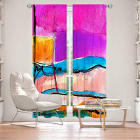 East Urban Home Lined Window Curtains 2-Panel Set For Window Size From Wildon Home® By Kathy Stanion - Abstraction XXVII