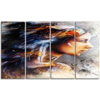 Design Art Horse and Eagles 4 Piece Graphic Art on Wrapped Canvas Set